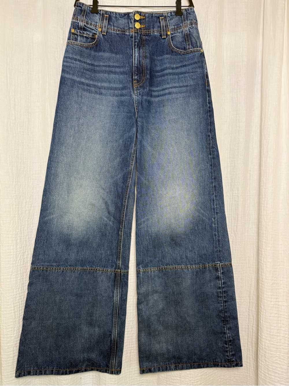 Ulla Johnson Margot High-Rise Wide-Leg Jeans - Like New